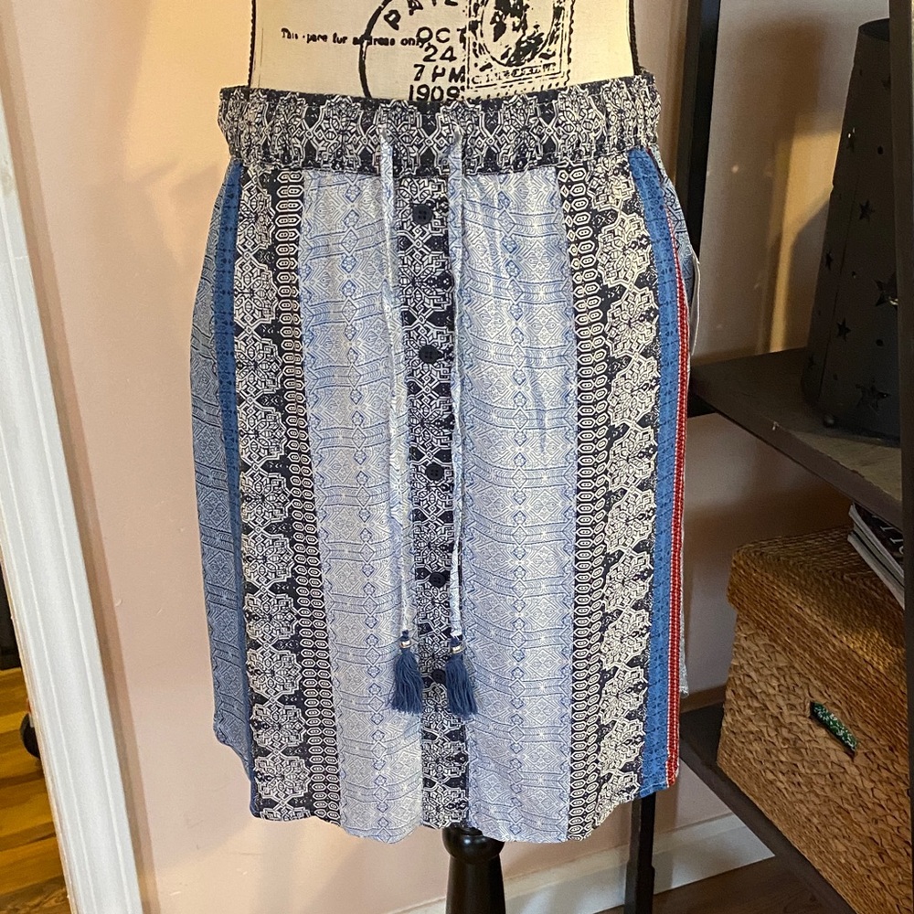NWT Haggar Boho Bandanna look Silky Skirt size Small